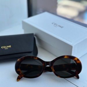 Celine Triomphe 52MM Oval Sunglasses